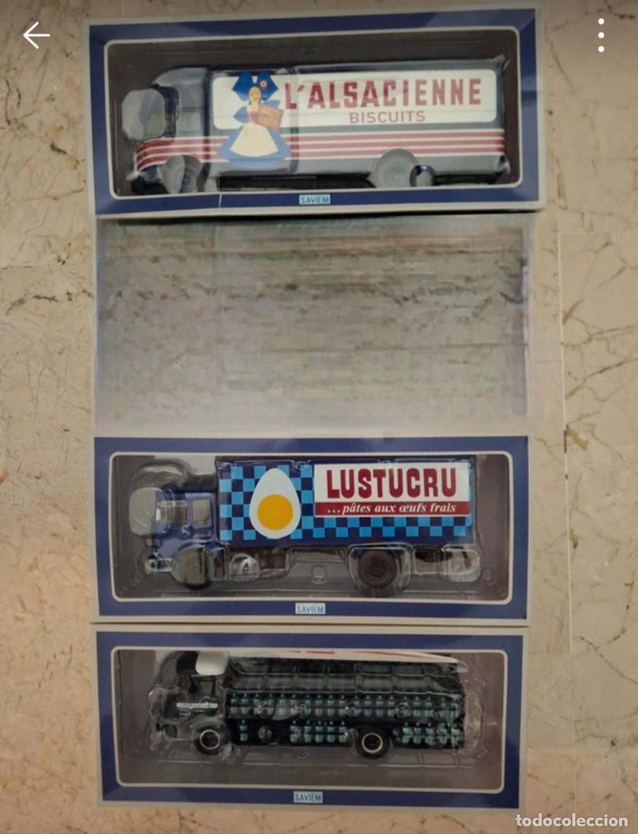 Auto in scala: Lote de tres miniaturas colecci&oacute;n Saviem 1/43 Altaya