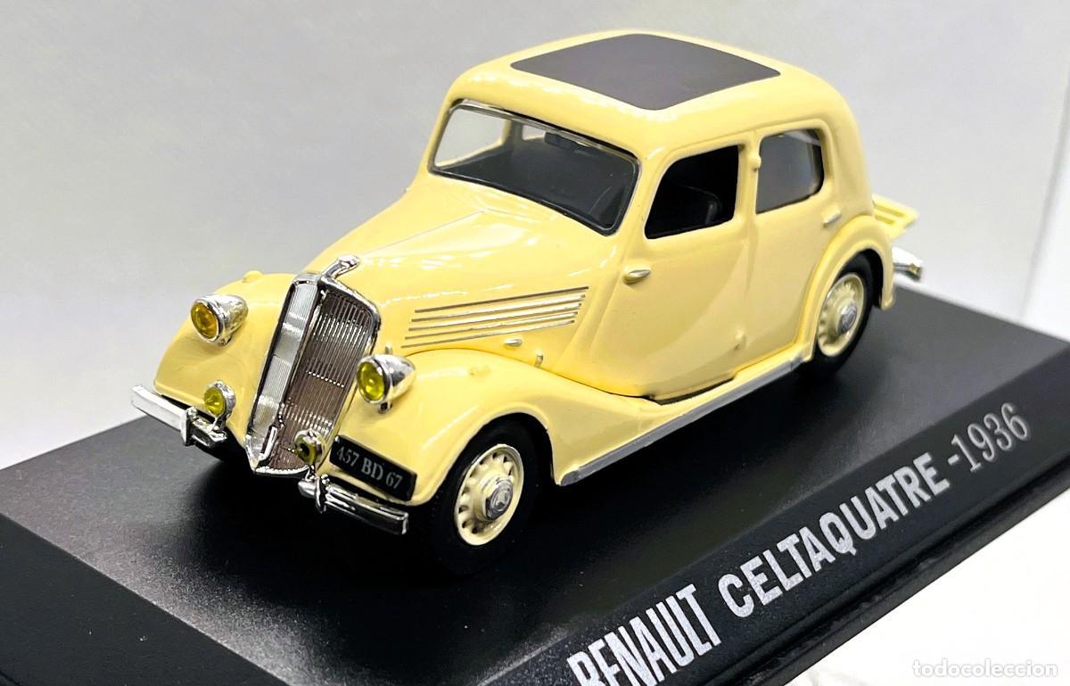 Coches a escala: RENAULT CELTAQUATRE DE 1936, IXO, ESC. 1/43, NUEVO C/CAJA - FLA