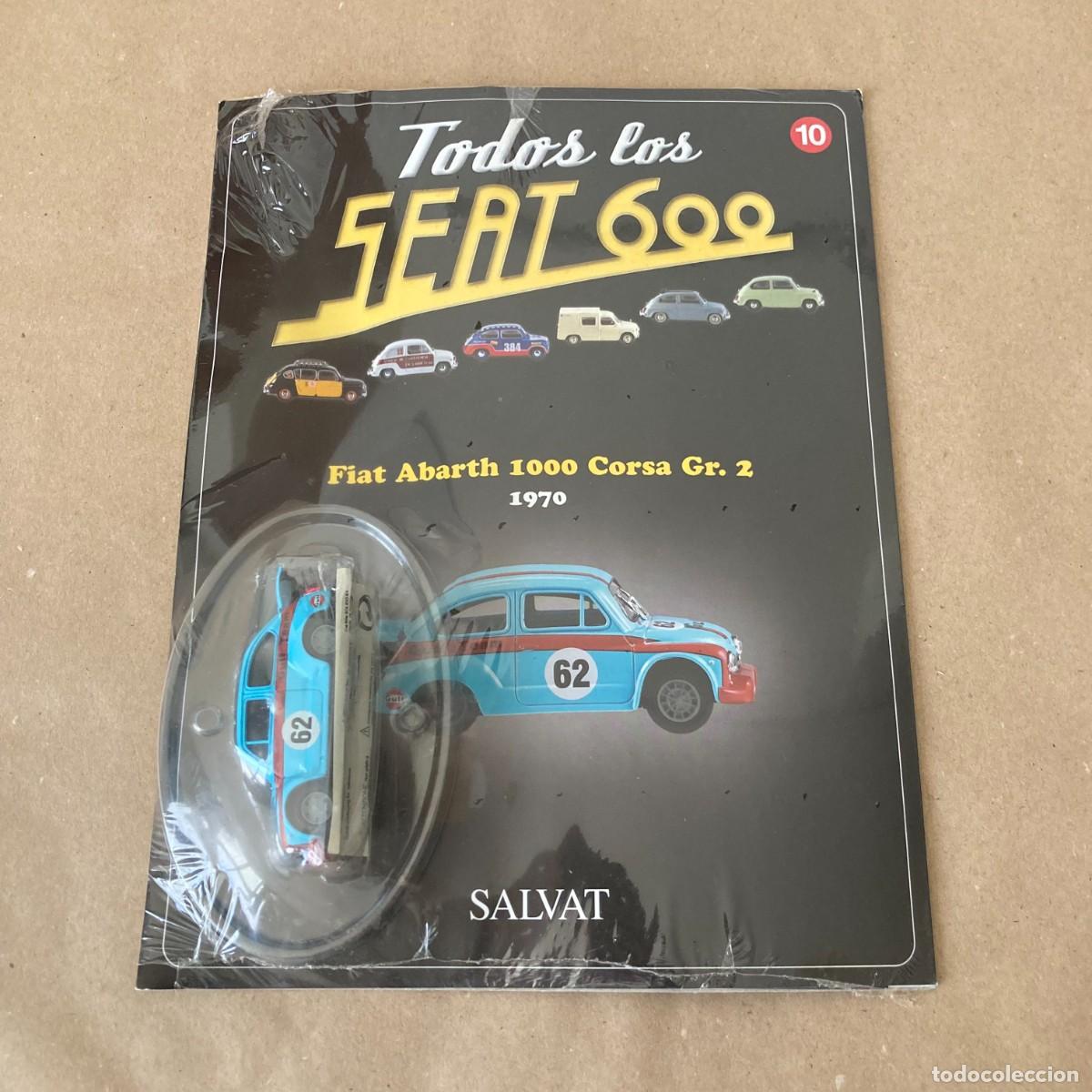 Coches a escala: COCHE COLECCI&Oacute;N TODOS LOS SEAT 600 FIAT ABARTH 1000 CORSA 1970 GULF 62 SALVAT, ESCALA 1/43