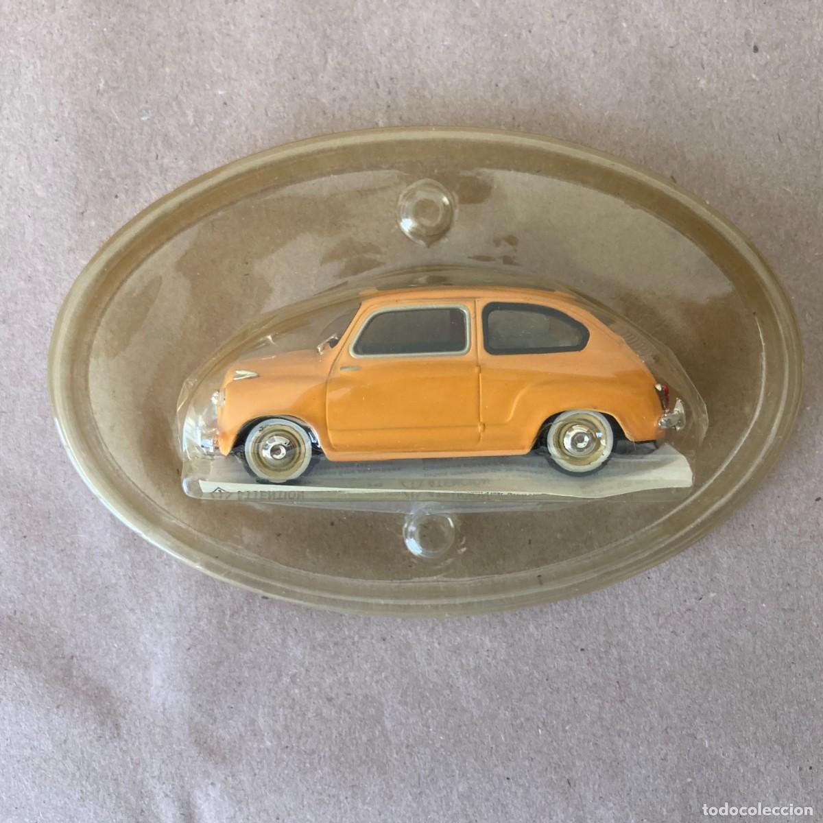Coches a escala: COCHE COLECCI&Oacute;N TODOS LOS SEAT 600 FIAT 600 BERLINA NARANJA 1959 SALVAT, ESCALA 1/48