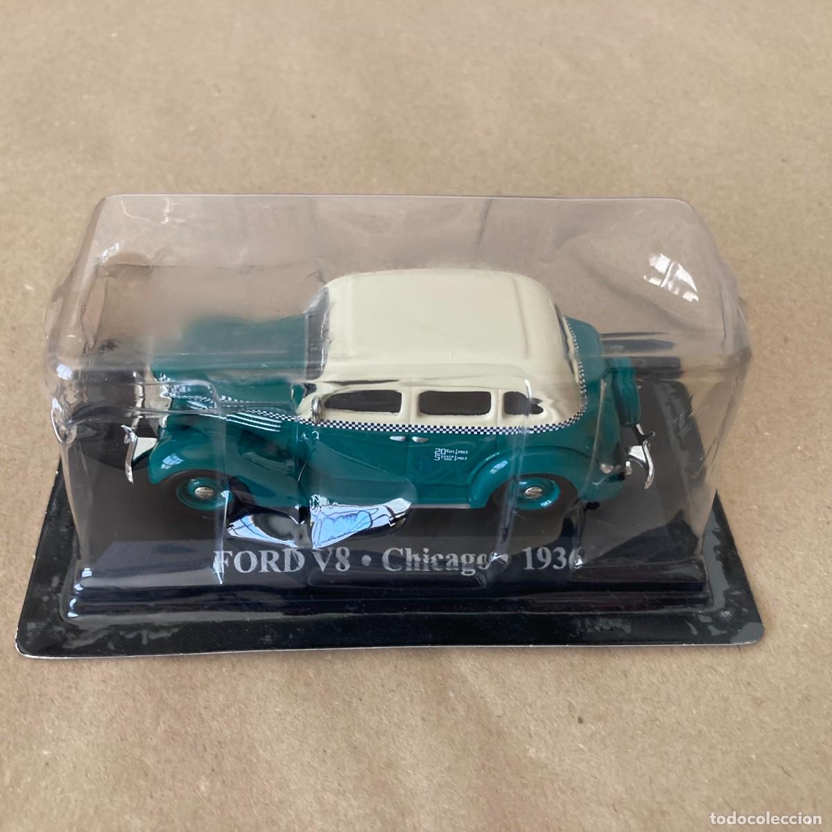 Carros em escala: COCHE COLECCI&Oacute;N TAXIS DEL MUNDO FORD V8 CHICAGO 1936 IXO ALTAYA, ESCALA 1/43