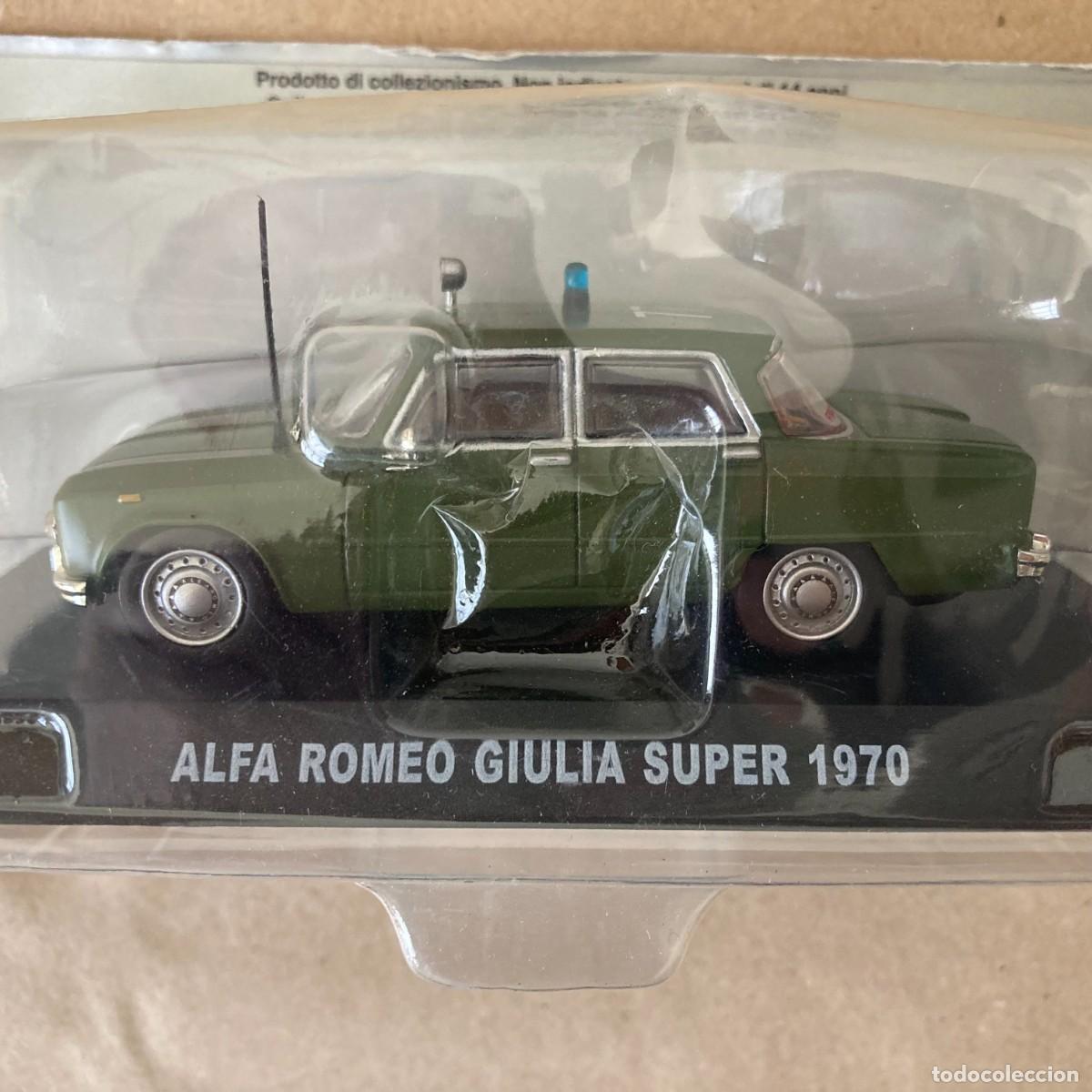 Auto in scala: COCHE COLECCI&Oacute;N POLIC&Iacute;A ITALIA ALFA ROMEO GIULIA SUPER 1970 CARABINIERI IXO ALTAYA ESCALA 1/43