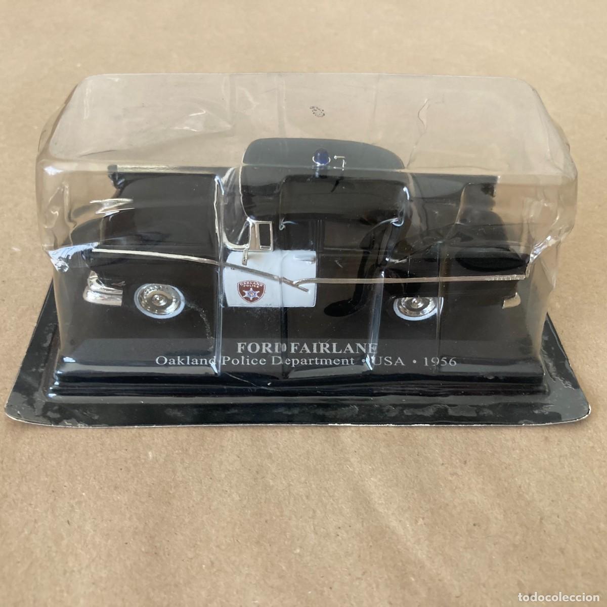 Carros em escala: COCHE COLECCI&Oacute;N POLIC&Iacute;A EEUU USA FORD FAIRLANE OAKLAND POLICE DEPARTMENT 1956 IXO ALTAYA ESCALA 1/43