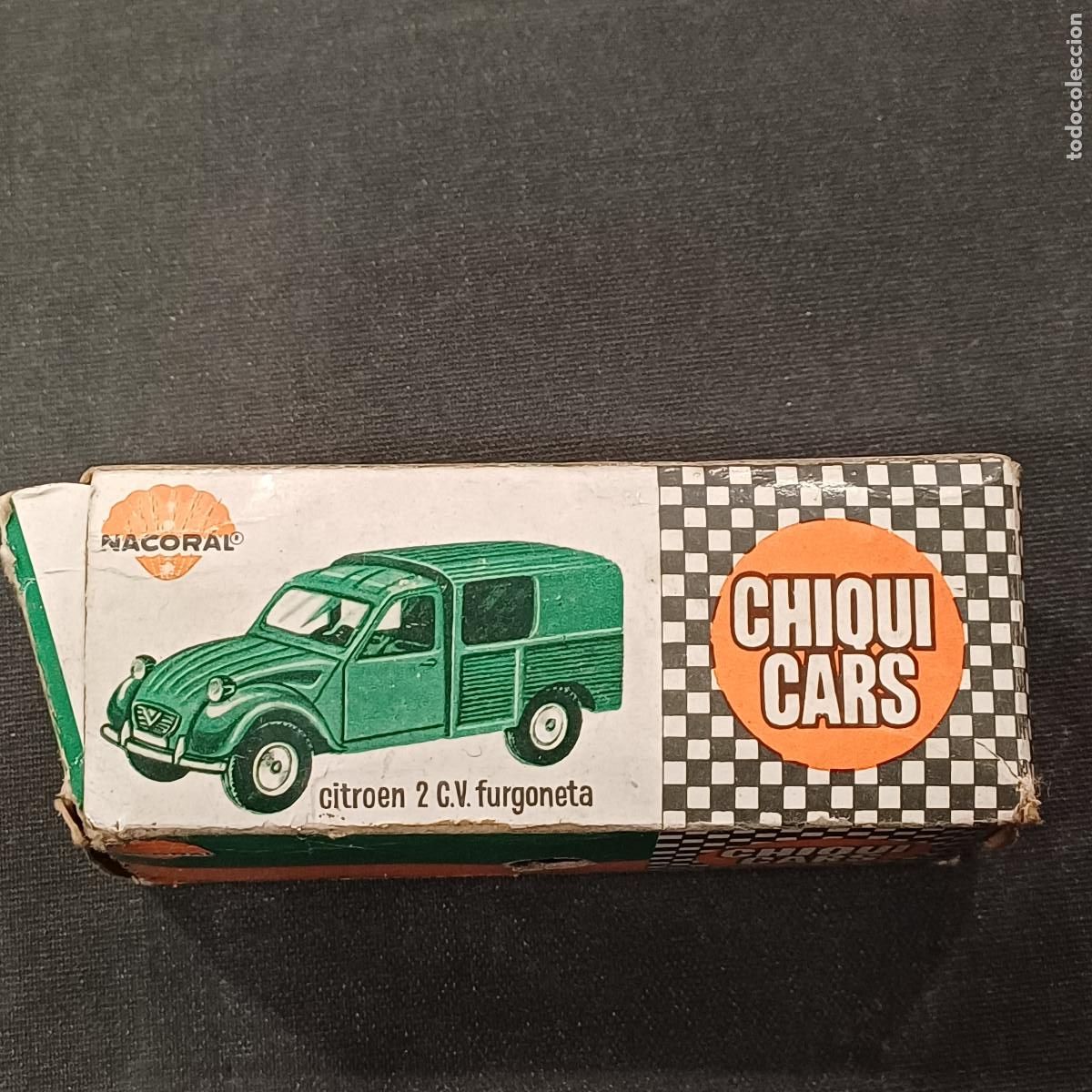 Auto in scala: CITROEN 2 C.V.FURGONETA EN CAJA DE NACORAL/CHIQUI CARS/ESCALA 1/42 EN PLASTICO.