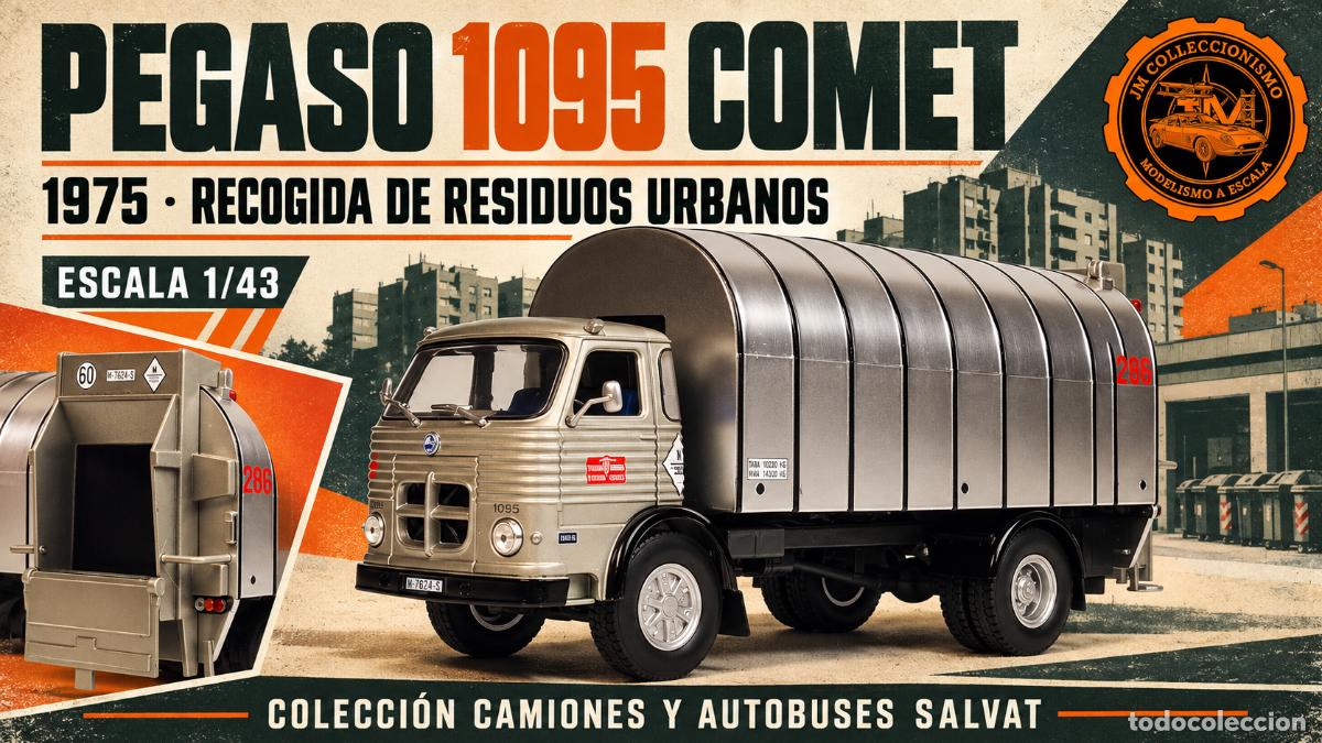 Model Cars: Pegaso 1095 Comet 1975 Recogida Residuos Urbanos