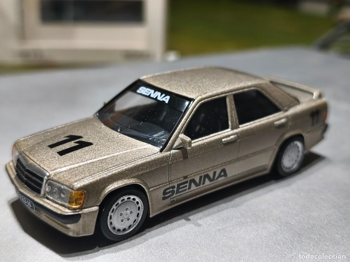 Carros em escala: Mercedes-Benz 190E 2.3 .Escala 1/43. Norev. Ayrton Senna. N&uuml;rburgring 1984.
