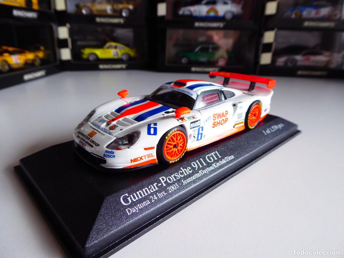 Auto in scala: 1/43 Minichamps Gunnar Porsche 911 GT1 Swap Shop Highcroft #6 24H Daytona 2003