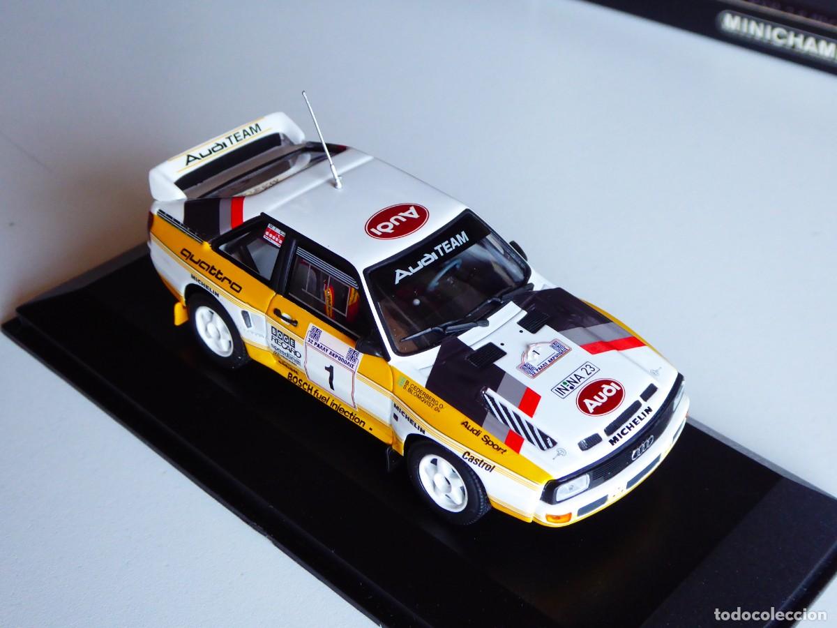 Coches a escala: 1/43 Minichamps Audi Sport Quattro Diadora #1 Winner Rallye Akropolis 1985 Blomqvist
