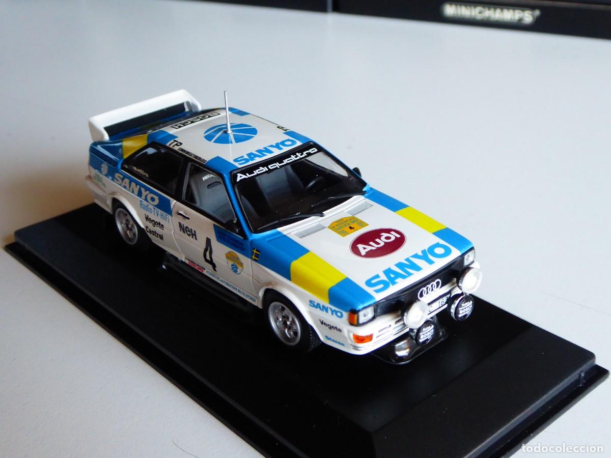 Coches a escala: 1/43 Minichamps Audi Quattro Coupe Sanyo #4 Winner Swedish Rally 1982 Blomqvist