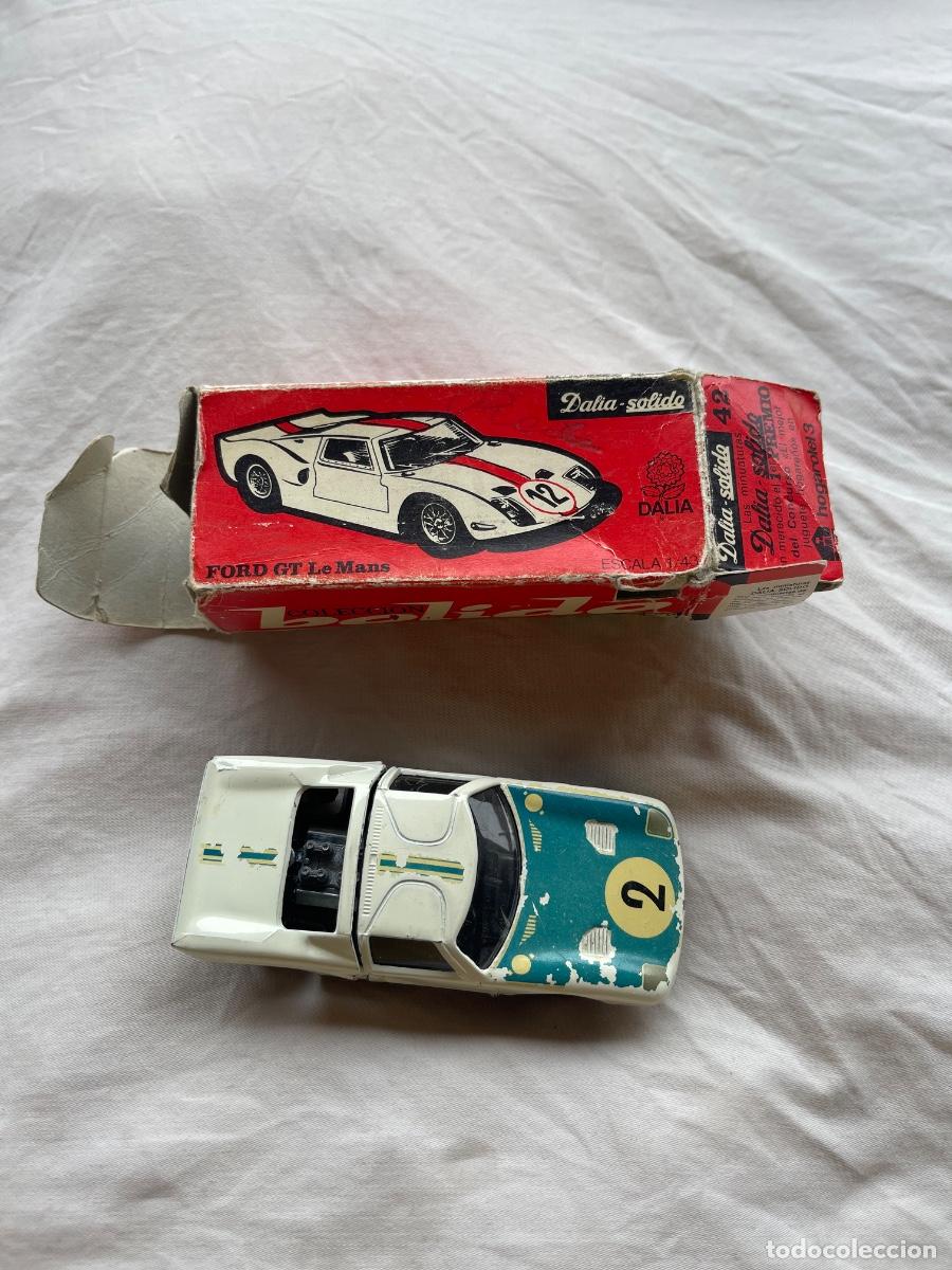 Coches a escala: Ford GT40 DALIA CON CAJA BLANCO Y AZUL COCHE MUY RARO !!