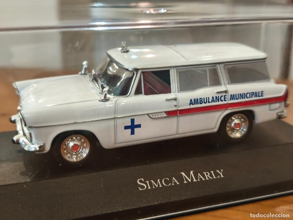 Coches a escala: Simca Marly BREAK STATION WAGON AMBULANCE MUNICIPALE (1959).Ambulancia. Escala 1/43. Atlas.