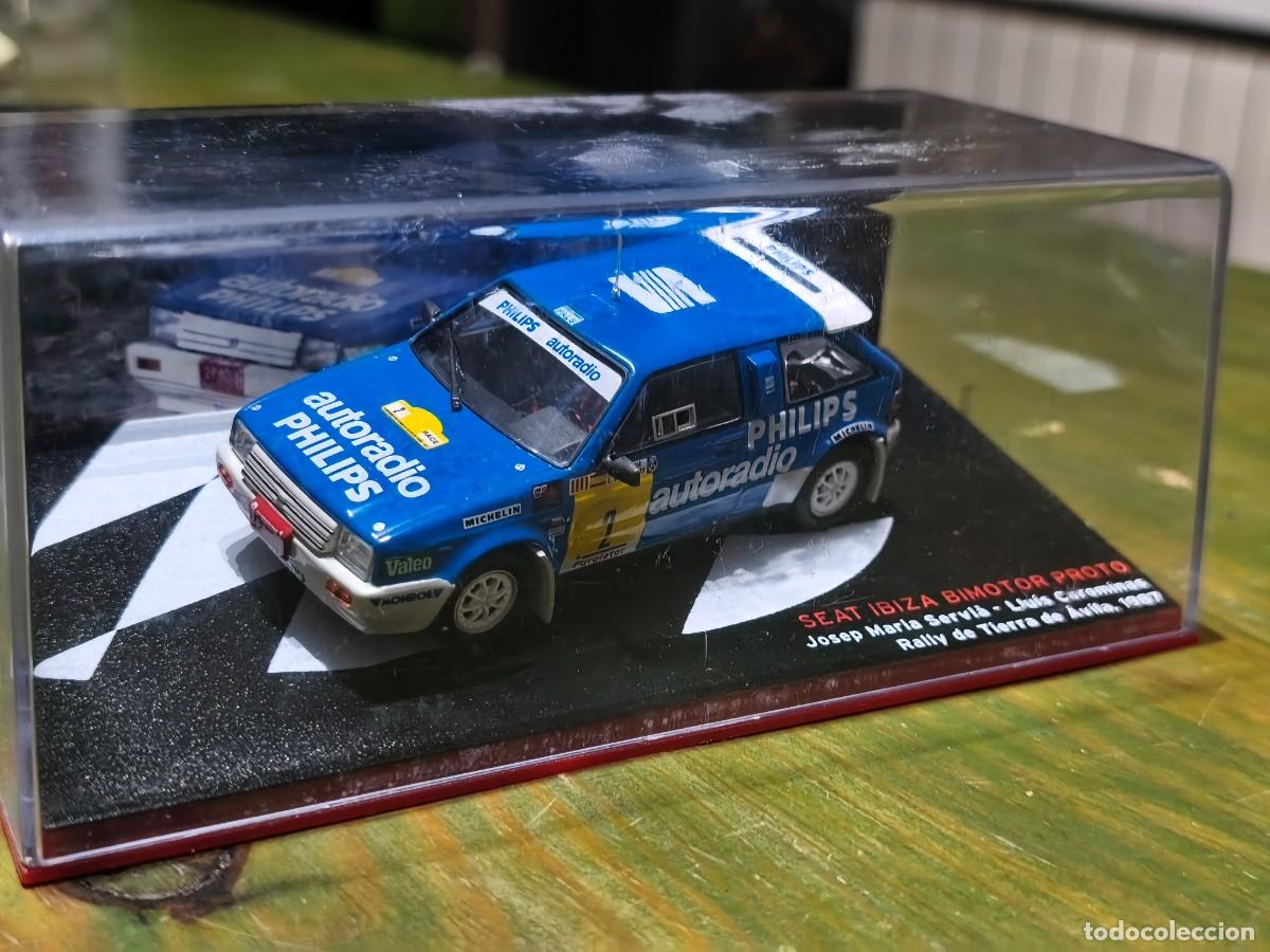 Coches a escala: Seat Ibiza Bimotor Proto Servi&agrave;-Corominas. Rally de Tierra de &Aacute;vila (1987).Escala 1/43.IXO Altaya.