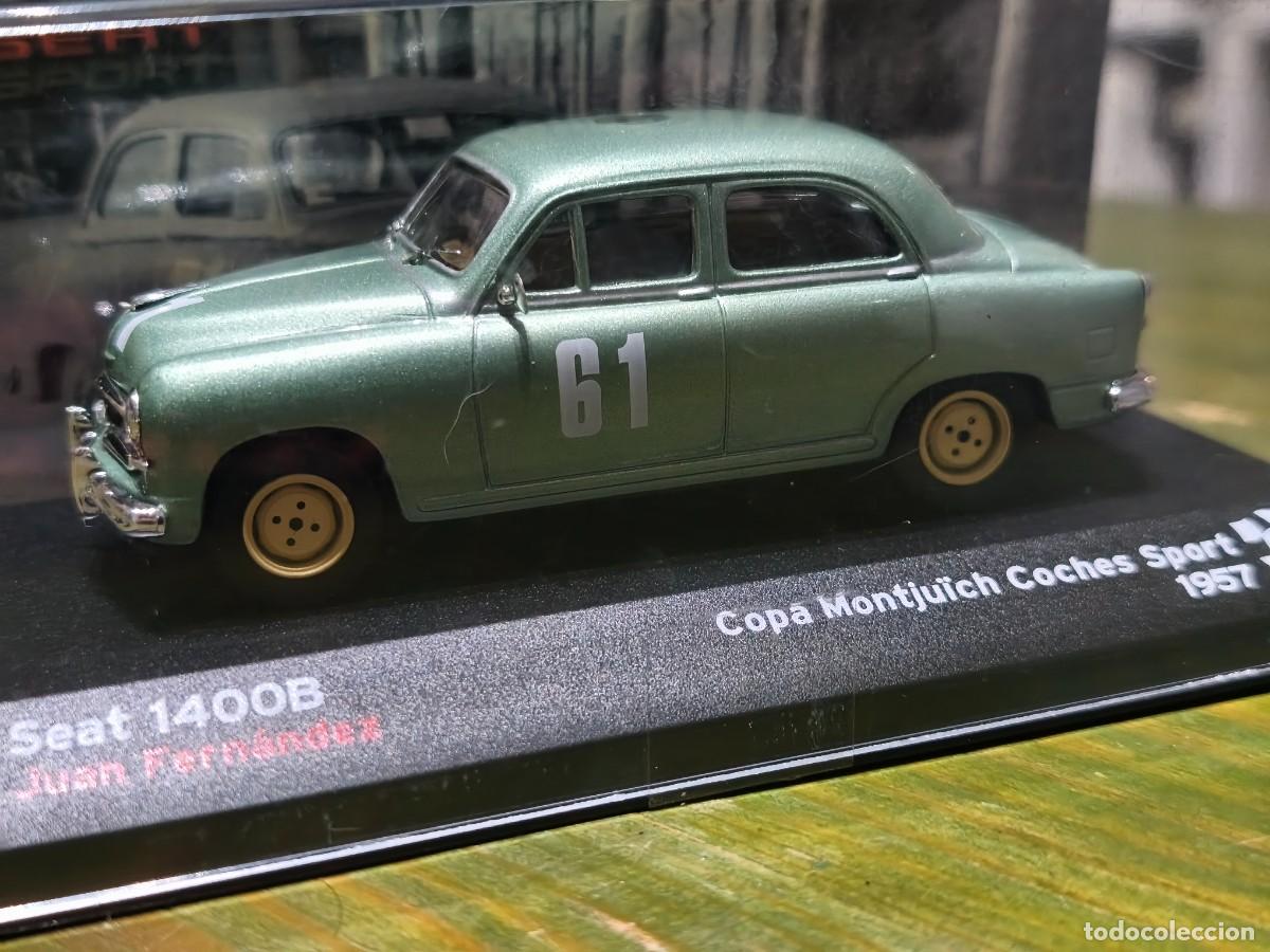 Coches a escala: Seat 1400B. J.Fernandez. Copa Montju&iuml;ch Coches Sport (1957).Escala 1/43. Altaya.