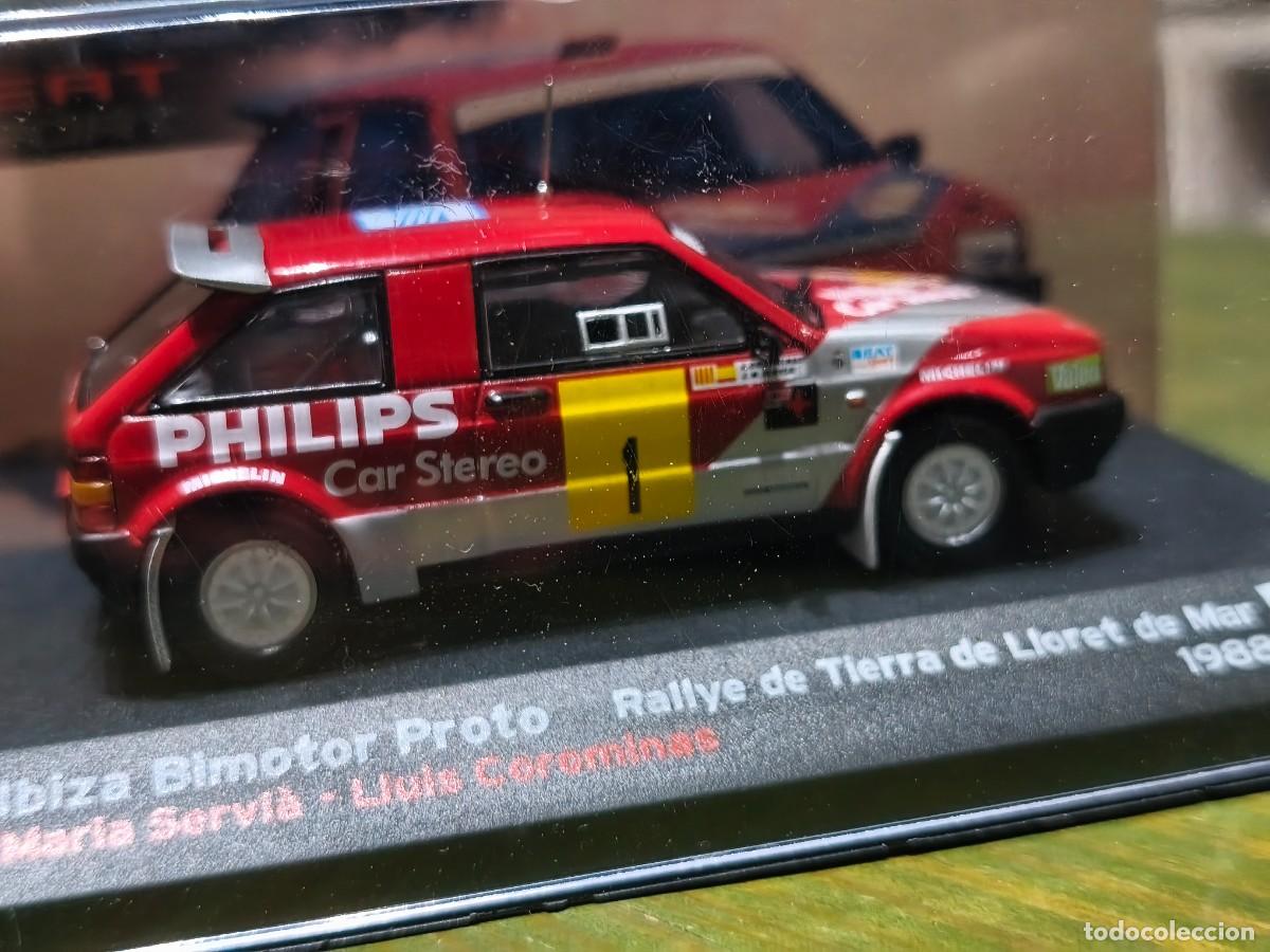 Coches a escala: Seat Ibiza Bimotor Proto Rallye de Tierra de Lloret de Mar (1988) Servi&agrave;-Corominas.Escala1/43. IXO