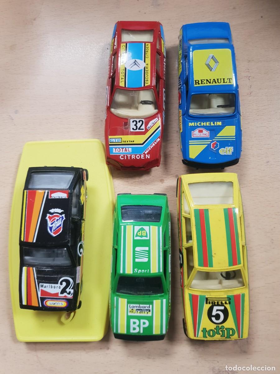 Coches a escala: Lote de 5 coches a escala 1/43 de rallyes guiloy de tienda