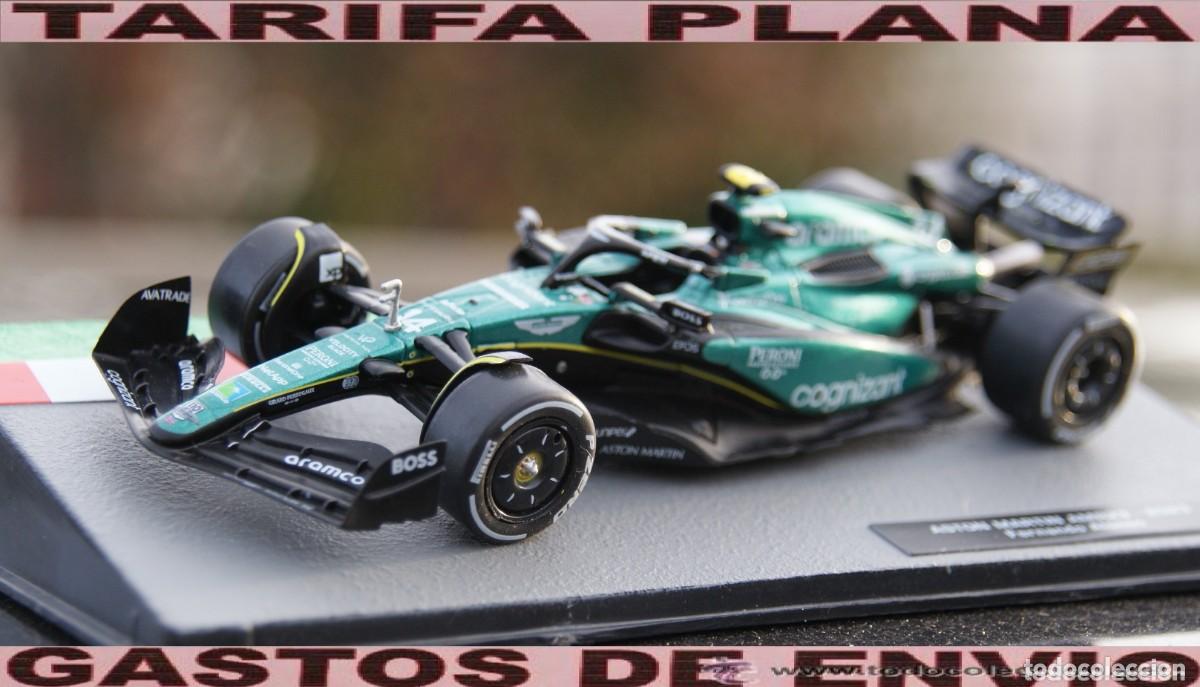 Coches a escala: ASTON MARTIN AMR23 FORMULA 1 2023 FERNANDO ALONSO FORMULA ONE ESCALA 1/43 DE SALVAT EN CAJA