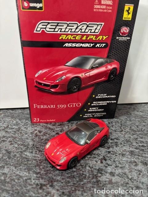Coches a escala: BURAGO GASOLINERAS SHELL Ferrari 599 GTO ASSEMBLY KIT. MONTADO , CON CAJA, ESCALA 1: 43