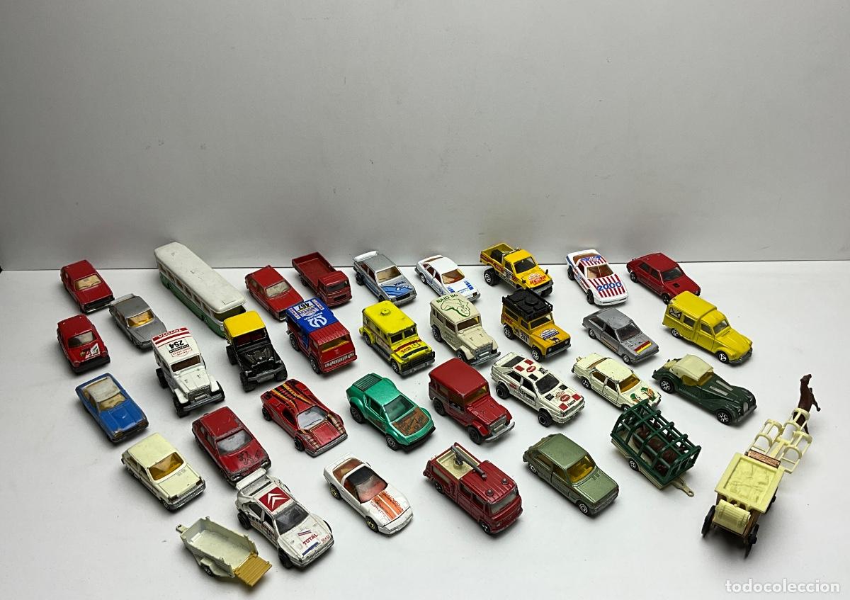 Coches a escala: LOTE DESGUACE O REPARACION-COCHES DE COLECCION MARCA MAJORETTE - DIFERENTES EPOCAS - MIRAR FOTOS