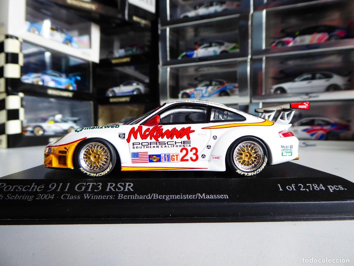 Coches a escala: 1/43 Minichamps Porsche 911 GT3 RSR McKenna #23 Winner 12H Sebring 2004 Bernhard