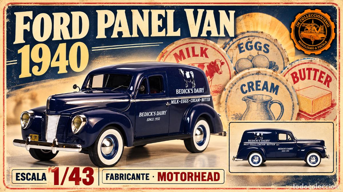 Coches a escala: Ford Panel Van 1940 1/43