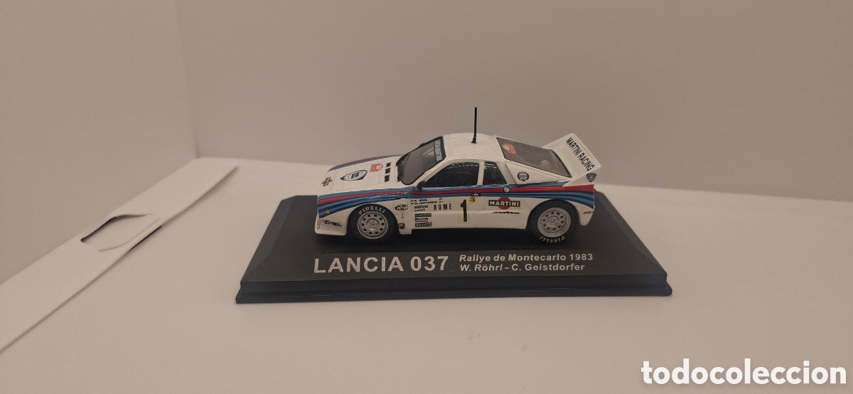 Coches a escala: LANCIA 037 RALLY DE MONTECARLO 1983 ESCALA W.ROHRL C. GEISTDORFER 1:43