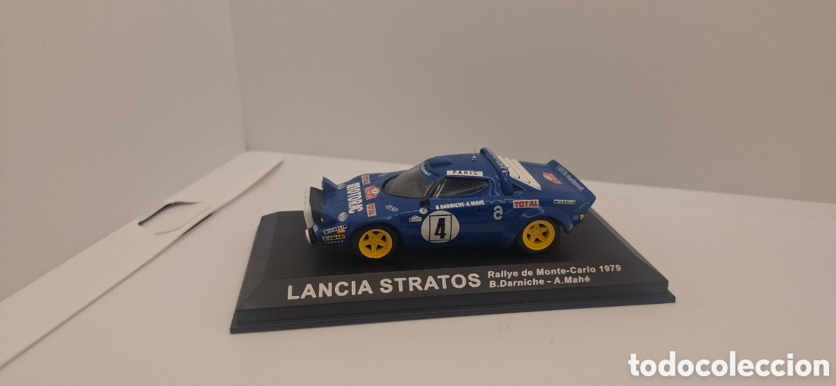 Coches a escala: LANCIA STRATOS RALLYE DE MONTE CARLO 1979 B.DARNICHE - A. MAHE ESCALA 1:43