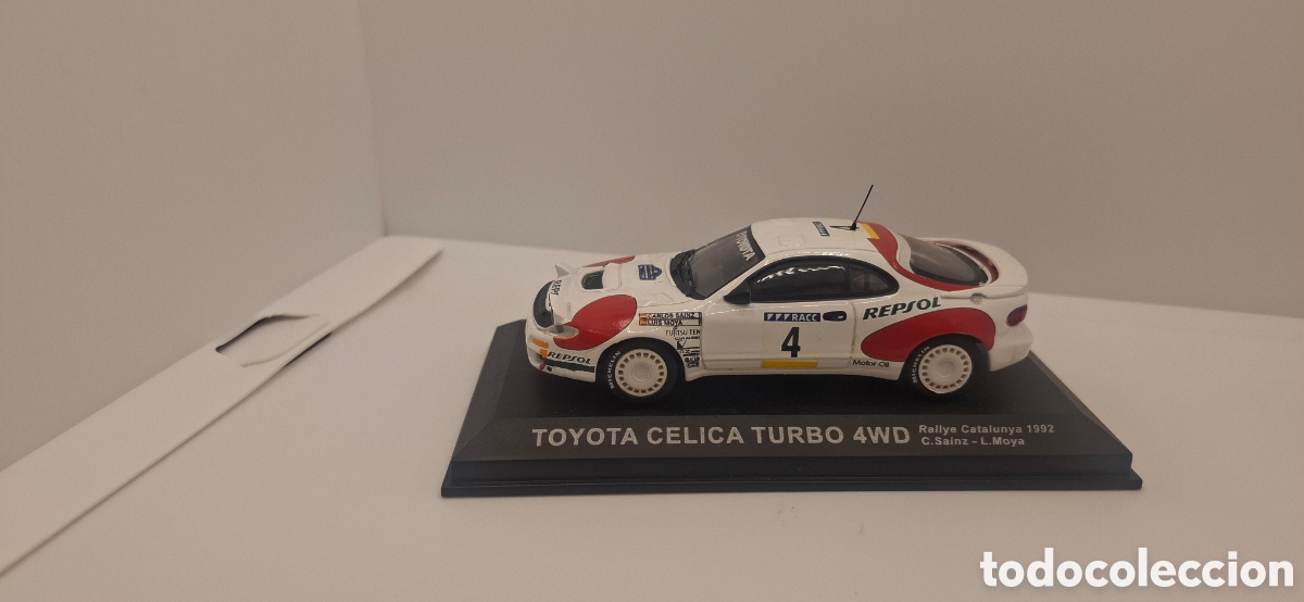 Coches a escala: TOYOTA CELICA TURBO 4WD RALLY CATALUNYA SAINZ MOYA RALLYE 1/43