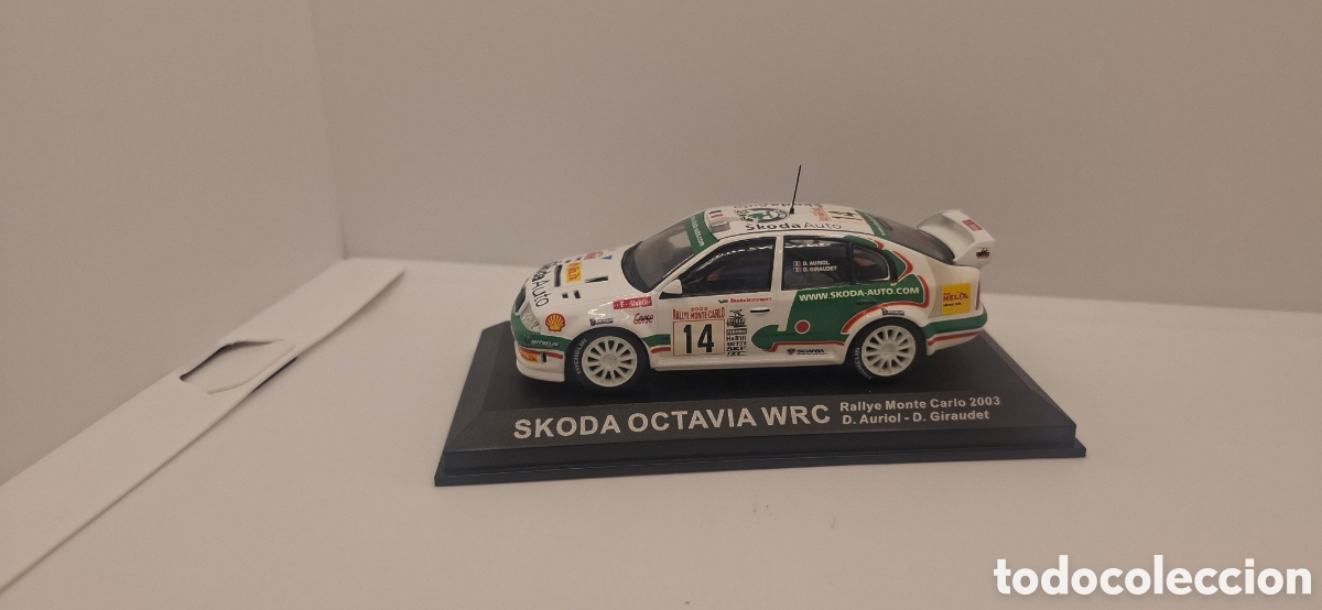 Coches a escala: SKODA OCTAVIA WRC RALLYE DE MONTECARLO 2003 D.AURIOL -D.GIRAUDET ESCALA 1:43
