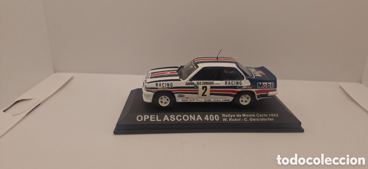 Coches a escala: OPEL ASCONA 400 RALLYE MONTE CARLO 1982 W. ROHRL - C. GEISTDORFER. 1:43