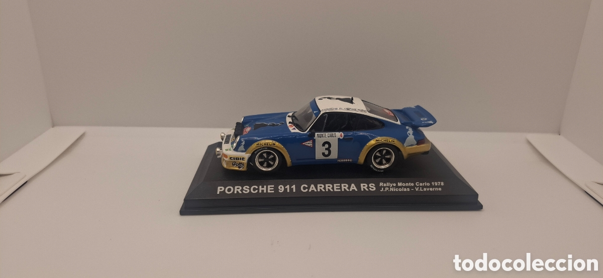 Coches a escala: PORSCHE 911 CARRERA RS RALLY MONTECARLO 1978 J.P.NICOLAS-V.LAVERNA 1:43