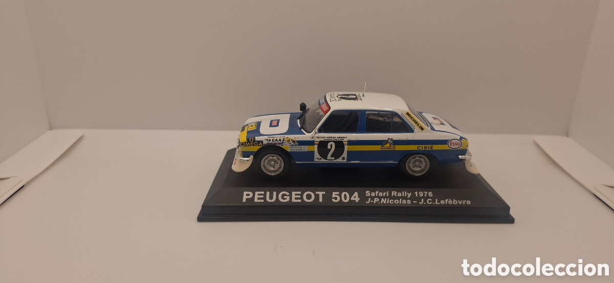 Coches a escala: PEUGEOT 504 SAFARY RALLY 1976 J-P. NICOLAS-J.C. LEFEBVRE 1:43