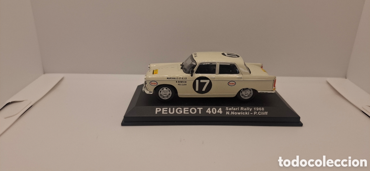 Coches a escala: PEUGEOT 404 SAFARI RALLY 1968 N.NOWICKI-P.CLIFF 1:43