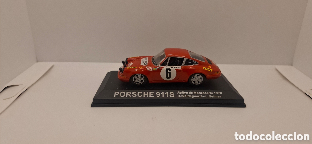 Coches a escala: PORSCHE 911S Rallye de Montecarlo 1970 B. Waldegaard - L. Helmer 1:43
