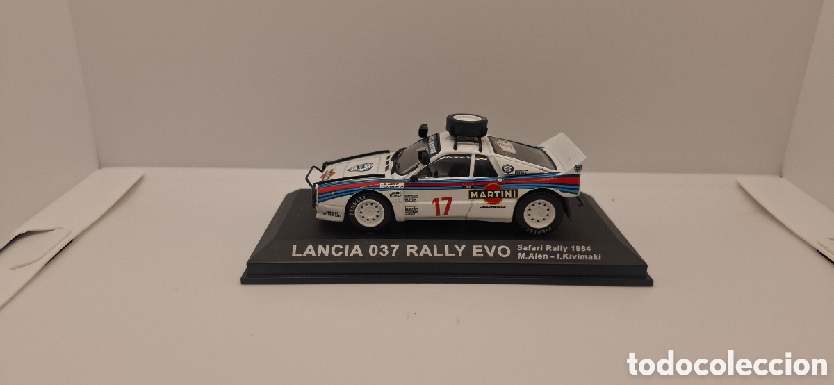 Coches a escala: LANCIA 037 RALLY EVO SAFARI 1984 M.ALEN I.KIVIMAKI 1:43