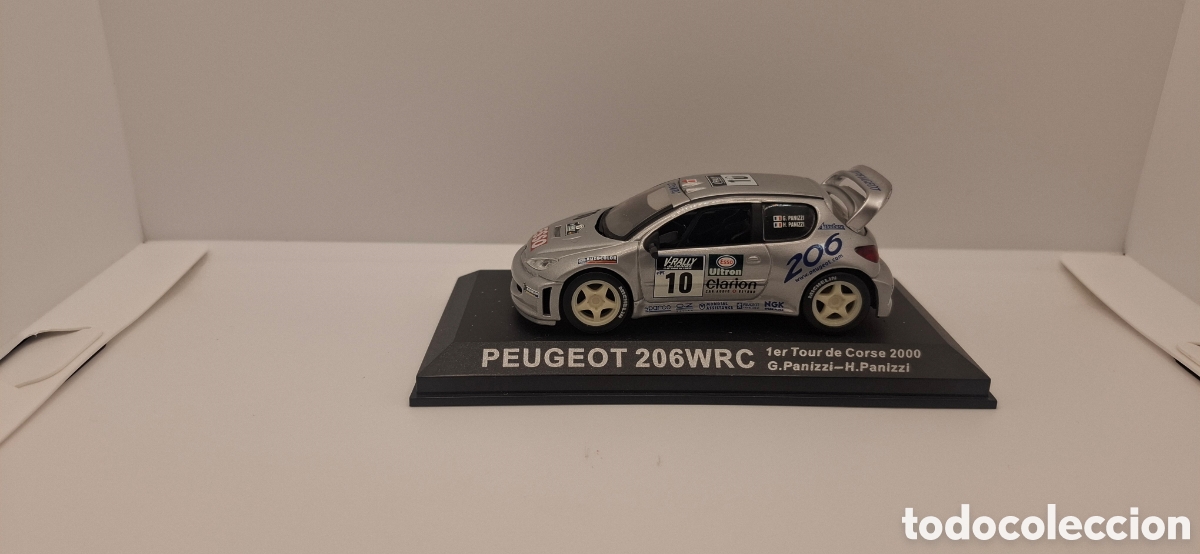 Coches a escala: PEUGEOT 206 WRC 1ER TOUR CORSE 2000 G.PANIZZI H.PANIZZI 1:43