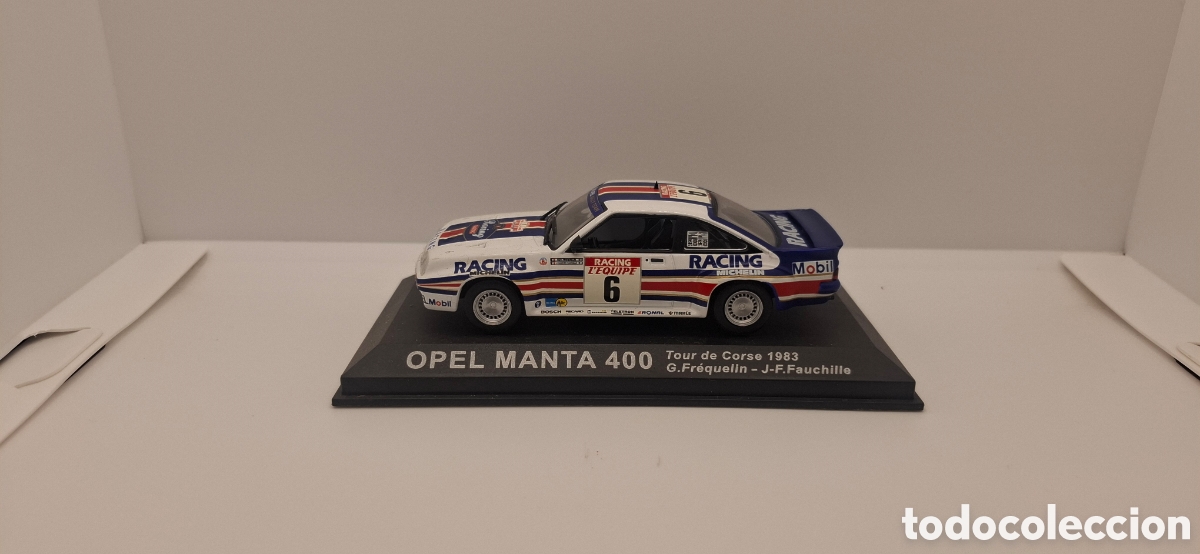 Coches a escala: OPEL MANTA 400 TOUR DE CORSE 1983 G FREQUELIN J F FRAUCHILE 1:43