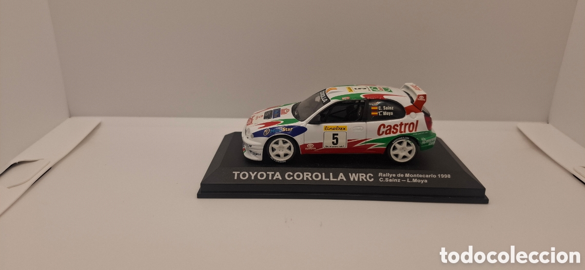 Coches a escala: TOYOTA COROLLA WRC RALLYE DE MONTECARLO 1998 C.SAINZ- L.MOYA 1:43 1:43