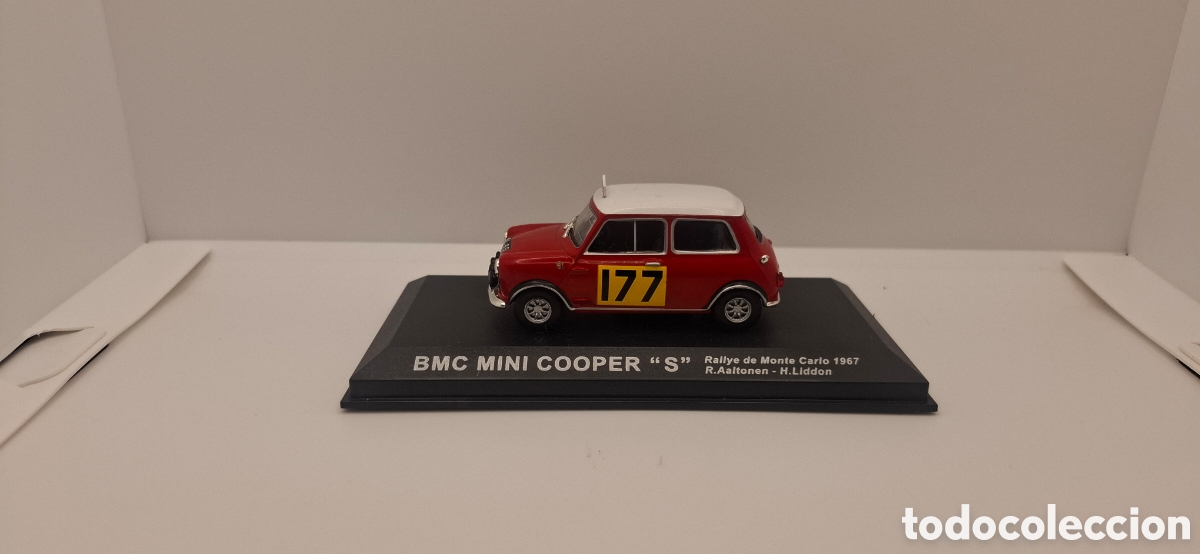 Coches a escala: BMC MINI COOPER S RALLYE MONTECARLO 1967 R.AALTONEN - H.LIDDON 1:43