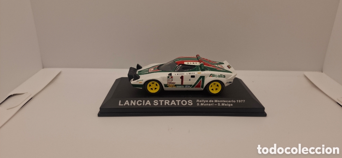 Carros em escala: LANCIA STRATOS RALLYE MONTECARLO 1977 S.MUNARI S.MAIGA 1:43