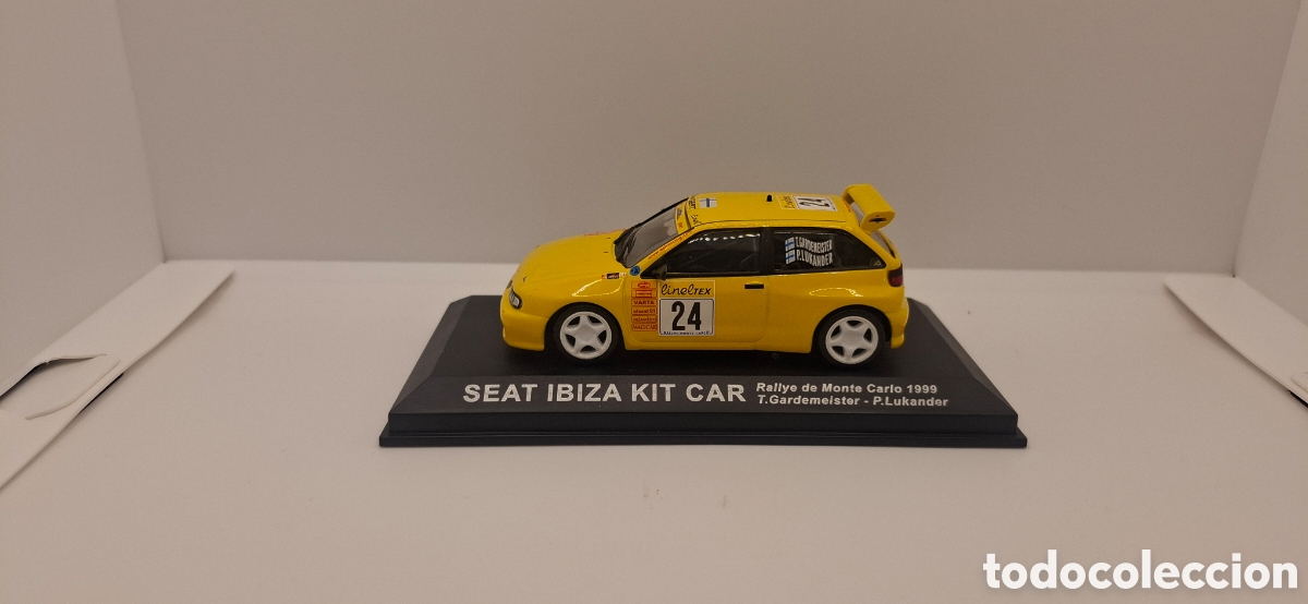 Coches a escala: SEAT IBIZA KIT CAR RALLYE DE MONTE CARLO 1999 T GARDEMEISTER P LUKANDER 1:43
