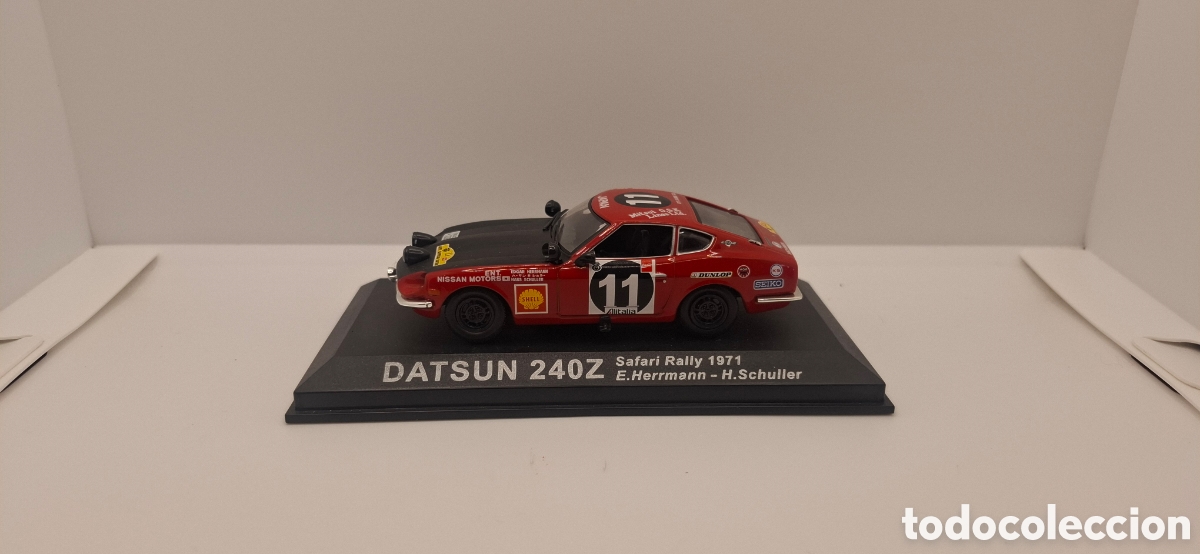 Coches a escala: DATSUN 240 Z SAFARI RALLY 1971 E.HERRMANN H.SCHULLER 1:43
