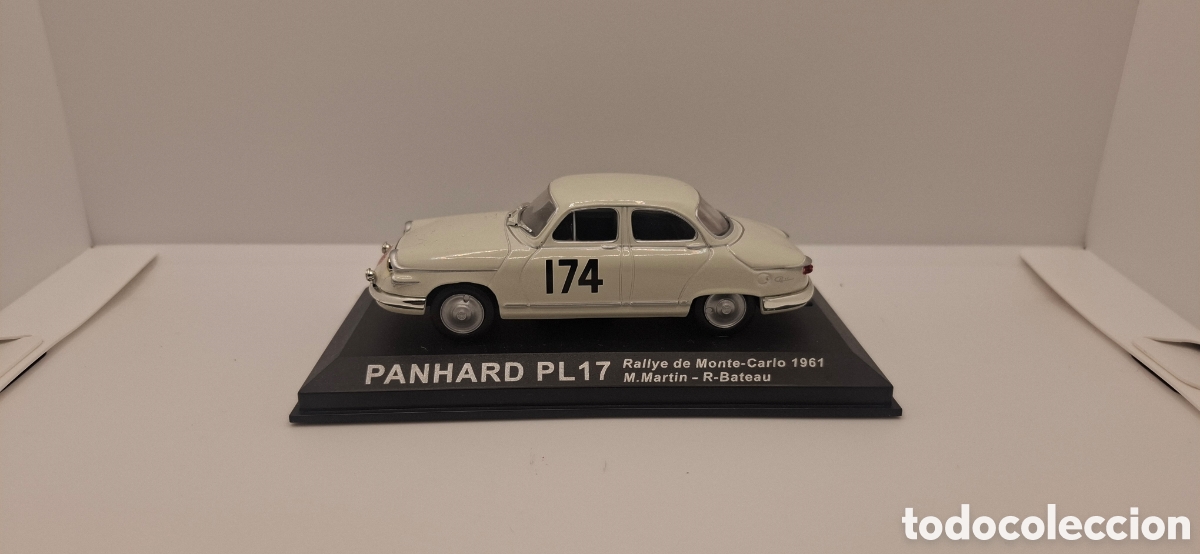 Coches a escala: PANHARD PL17 RALLYE DE MONTECARLO 1961 M.MARTIN - R.BATEAU 1:43