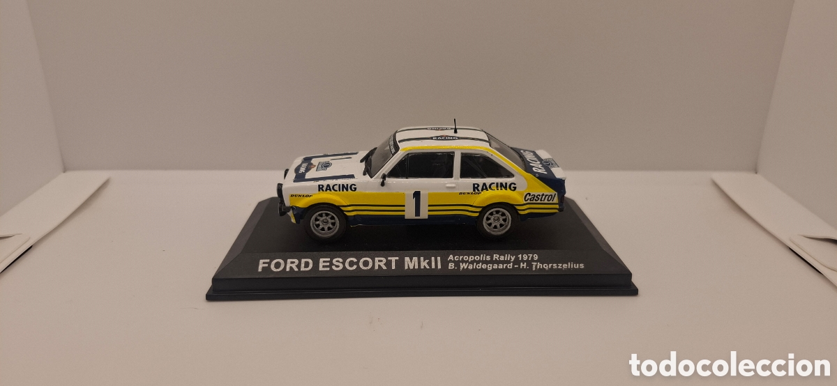 Coches a escala: FORD ESCORT MKII ACROPOLIS RALLY 1979 B.WALDEGAARD-H.THORSZELIUS 1:43