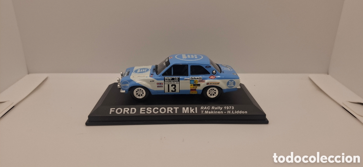 Coches a escala: FORD ESCORT MKI RAC RALLY 1973 T.MAKINEN H.LIDDON 1:43