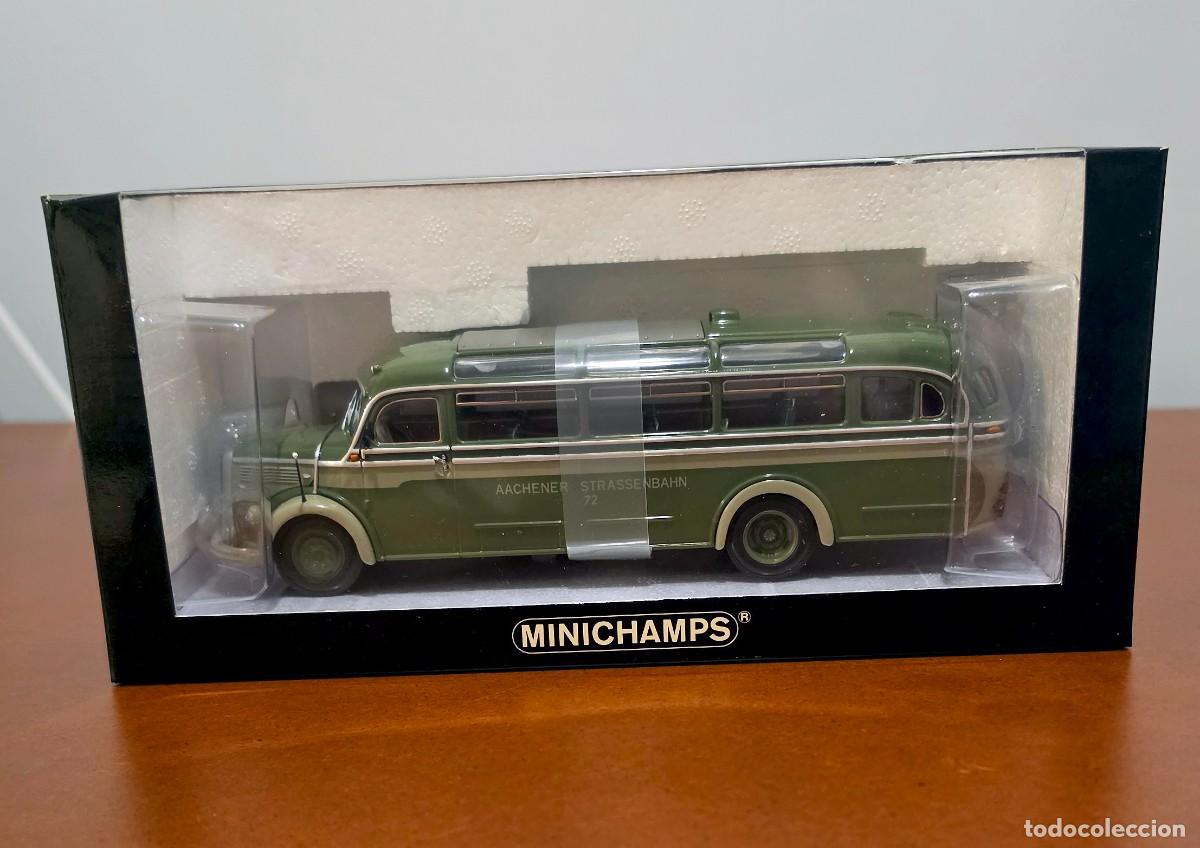 Coches a escala: Mercedes-Benz O 3500 &ldquo;Aachener Srassenbahn&rdquo; &middot; MINICHAMPS &middot; Escala 1/43