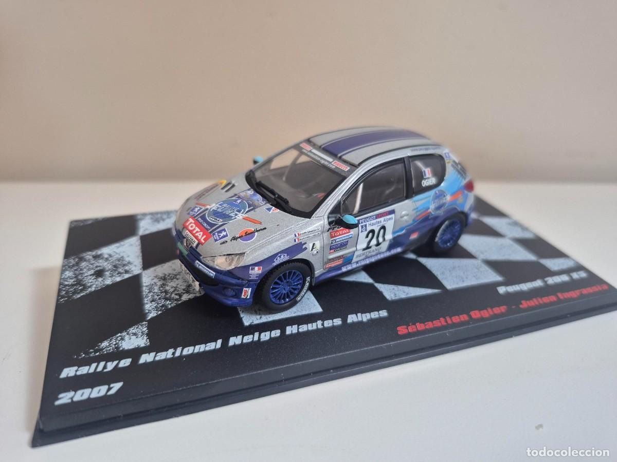 Coches a escala: 1/43 COCHE PEUGEOT 206 XS RALLYE NATIONAL NEIGE HAUTES ALPES OGIER INGRASSIA 1:43 RALLYE n&ordm; 20