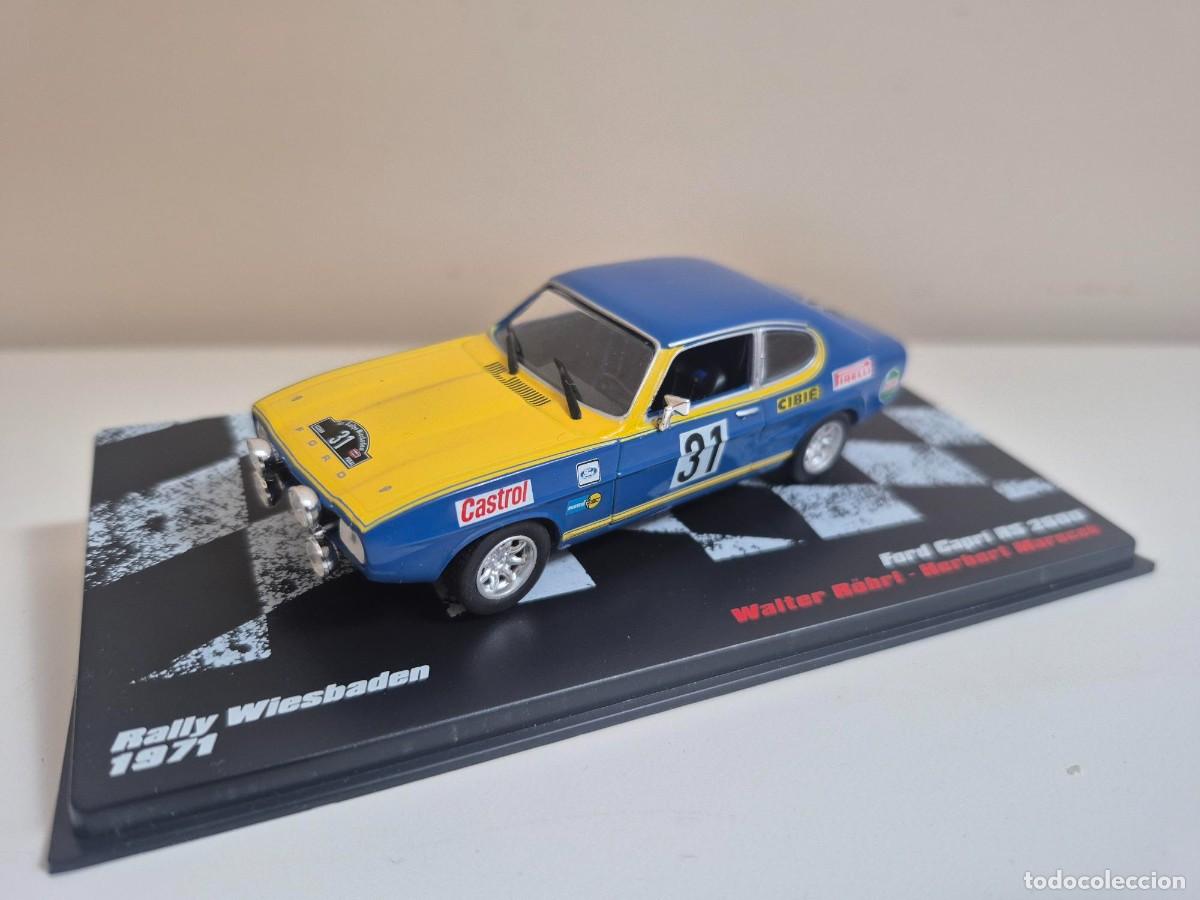 Coches a escala: 1/43 COCHE FORD CAPRI RS 2600 GANADOR RALLY WIESBADEN 1971 ROHRL MARECEK RALLYE 1:43 IXO ALTAYA