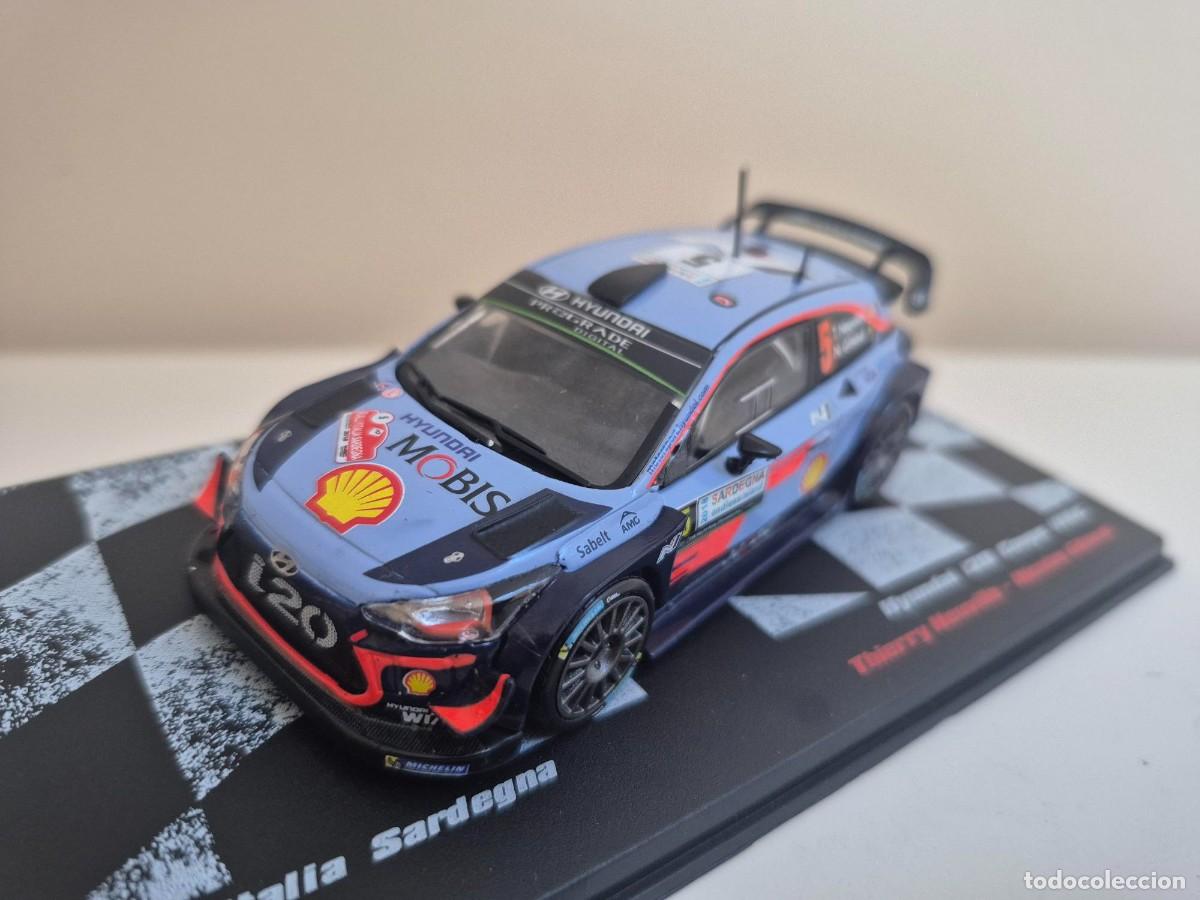 Coches a escala: 1/43 Coche Hyundai I20 Coupe WRC Rally Italia Sandegna Cerde&ntilde;a 2018 Neuville Gilsoul 1:43 Rallye
