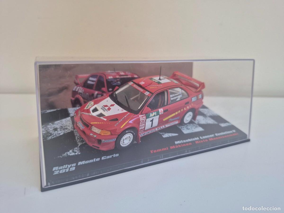 Coches a escala: 1/43 Coche Mitsubishi Lancer Evolution V Rallye Monte Carlo 2019 Makinen Mannisenmaki Rally 1.43