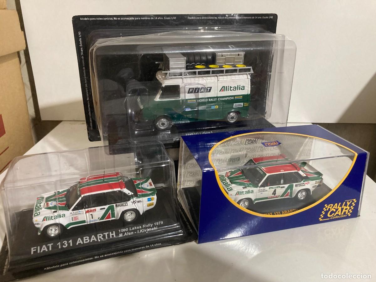 Coches a escala: ASISTENCIA, AR1/43, FIAT ALITALIA, FIAT 242 TEAM FIAT, FIAT 131 ABARTH N&ordm;4 M. ALEN, FIAT 131 ABARTH